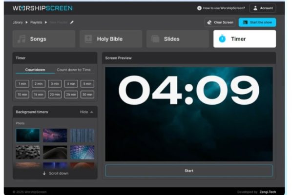WorshipScreen: Free Church Presentation Software for Worship Songs, Bible Verses and Sermons